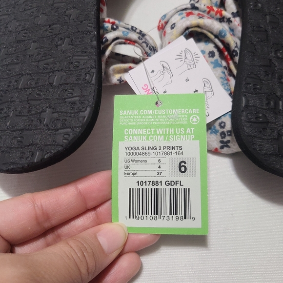 NWT Sanuk Yoga Sling Sandals sz 6 - Picture 3 of 7